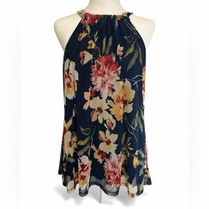 Lovapella Women’s Floral Sleeveless Blouse Size Large